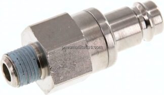 Kupplungsstecker (NW10) R 1/4"(AG), Messing vernickelt