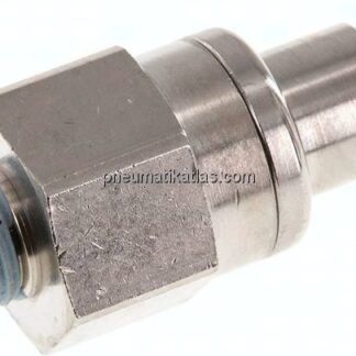 Kupplungsstecker (NW10) R 1/4"(AG), Messing vernickelt