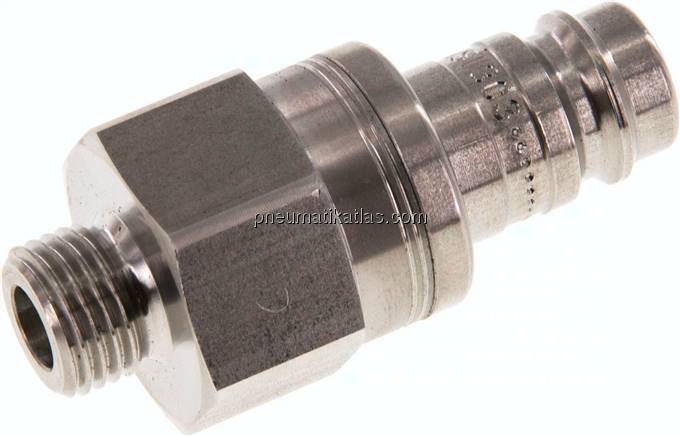 Kupplungsstecker (NW10) G 1/4"(AG), Edelstahl