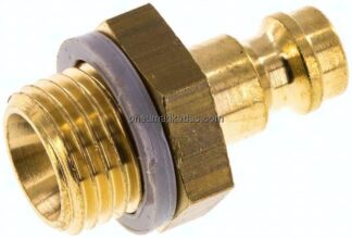 Kupplungsstecker (NW5) G 1/4"(AG), Messing