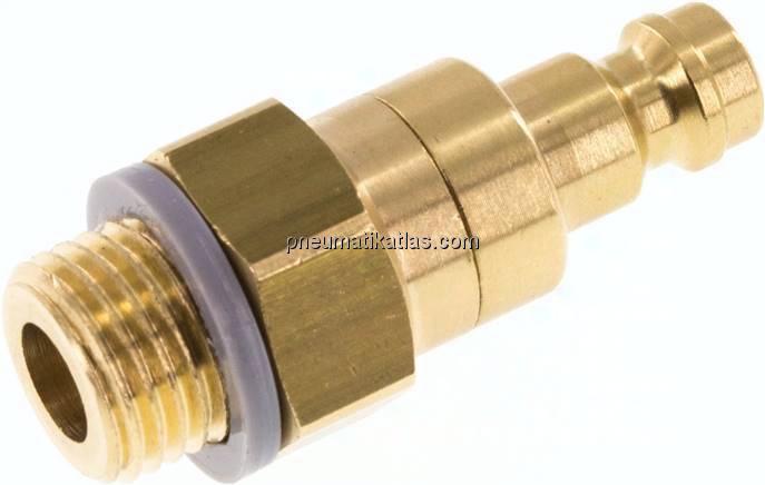 Kupplungsstecker (NW5) G 1/4"(AG), Messing