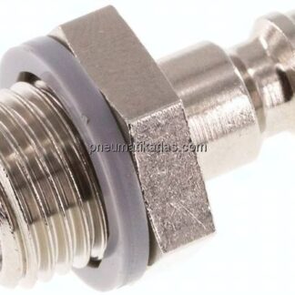 Kupplungsstecker (NW5) G 1/4"(AG), Messing vernickelt