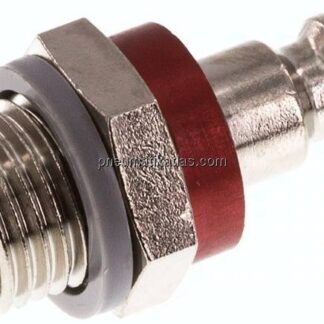 Kupplungsstecker (NW5) G 1/4"(AG), Messing vernickelt
