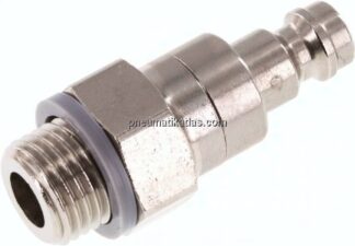 Kupplungsstecker (NW5) G 1/4"(AG), Messing vernickelt