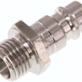 Kupplungsstecker (NW7,2) G 1/4"(AG), Edelstahl