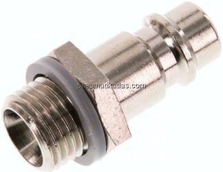Kupplungsstecker (NW7,2) G 1/4"(AG), Messing vernickelt