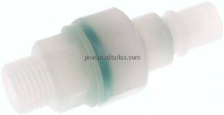 Kupplungsstecker (NW7,2) G 1/4", PVDF absperrend