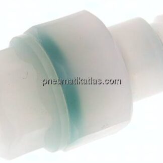 Kupplungsstecker (NW7,2) G 1/4", PVDF absperrend