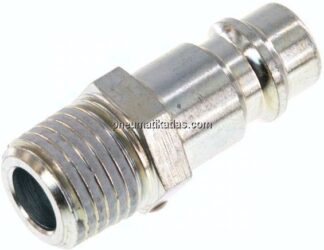 Kupplungsstecker (NW7,2) R 1/4"(AG), Stahl gehärtet & verzinkt
