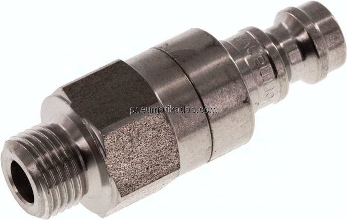 Kupplungsstecker (NW5) G 1/8"(AG), Edelstahl