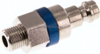 Kupplungsstecker (NW5) G 1/8"(AG), Messing vernickelt