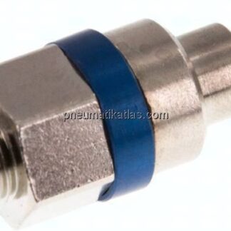 Kupplungsstecker (NW5) G 1/8"(AG), Messing vernickelt
