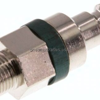 Kupplungsstecker (NW5) G 1/8"(AG), Messing vernickelt