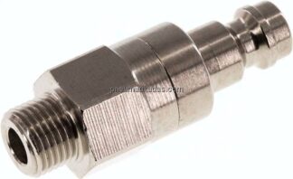 Kupplungsstecker (NW5) G 1/8"(AG), Messing vernickelt