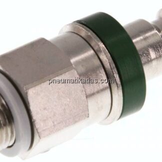 Kupplungsstecker (NW5) G 1/8"(AG), Messing vernickelt