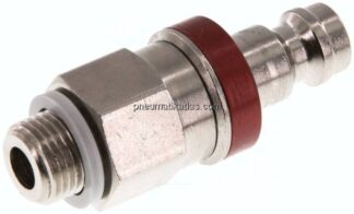 Kupplungsstecker (NW5) G 1/8"(AG), Messing vernickelt