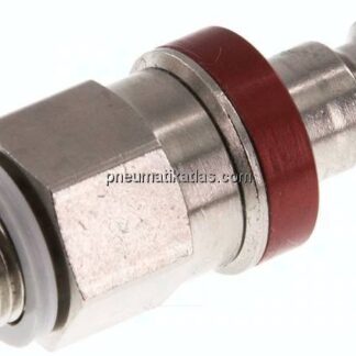 Kupplungsstecker (NW5) G 1/8"(AG), Messing vernickelt