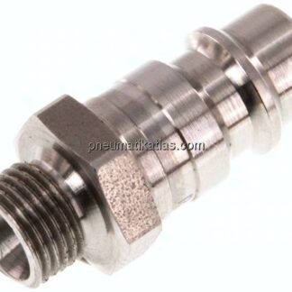 Kupplungsstecker (NW7,2) G 1/8"(AG), 1.4404