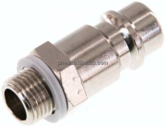 Kupplungsstecker (NW7,2) G 1/8"(AG), Messing vernickelt