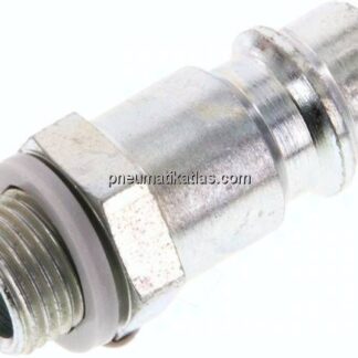 Kupplungsstecker (NW7,2) G 1/8"(AG), Stahl gehärtet & verzinkt