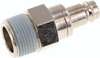 Kupplungsstecker (NW10) R 3/4"(AG), Messing vernickelt