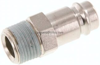 Kupplungsstecker (NW10) R 3/8"(AG), Stahl gehärtet & vernickelt