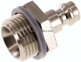Kupplungsstecker (NW5) G 3/8"(AG), Messing vernickelt