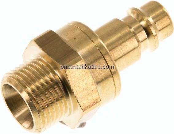 Kupplungsstecker (NW7,2) G 3/8"(AG), Messing
