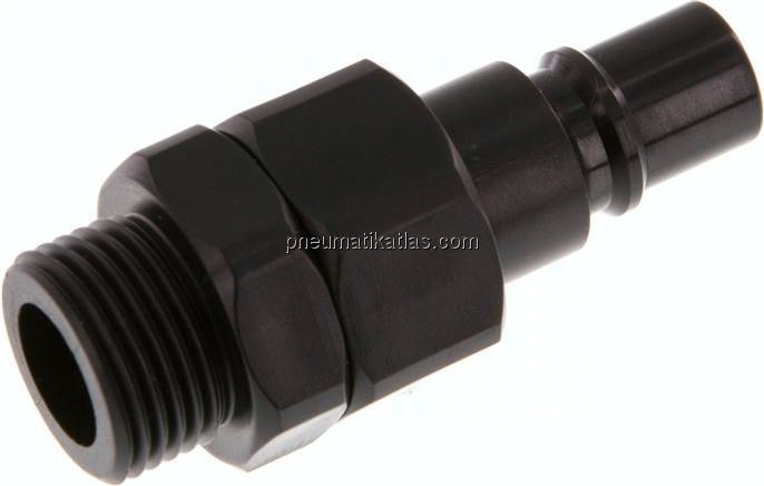 Kupplungsstecker (NW7,2) G 3/8", POM absperrend