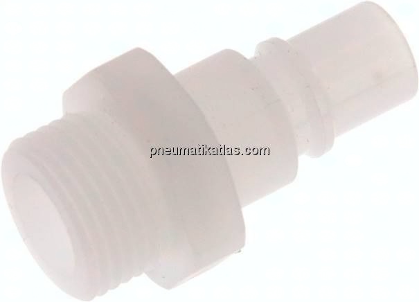 Kupplungsstecker (NW7,2) G 3/8", PVDF offen
