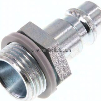 Kupplungsstecker (NW7,2) G 3/8"(AG), Stahl gehärtet & verzinkt