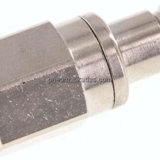 Kupplungsstecker (NW10) G 1/2"(IG), Messing vernickelt