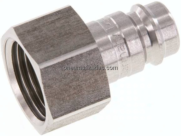 Kupplungsstecker (NW10) G 1/2"(IG), Edelstahl