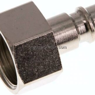 Kupplungsstecker (NW7,2) G 1/2"(IG), Messing vernickelt