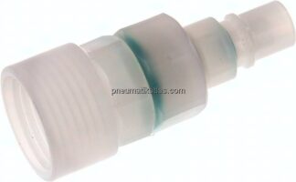 Kupplungsstecker (NW7,2) G 1/2", PVDF absperrend