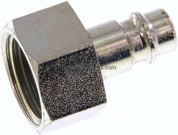 Kupplungsstecker (NW7,2) G 1/2"(IG), Stahl gehärtet & verzinkt