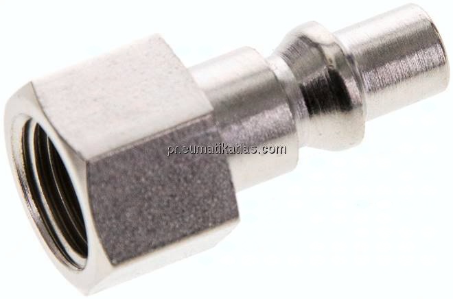 Kupplungsstecker (ARO/ORION) G 1/4"(IG), Stahl gehärtet & vernickelt