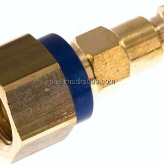 Kupplungsstecker (NW5) G 1/4"(IG), blau, Sechseck SW10