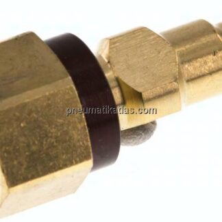 Kupplungsstecker (NW5) G 1/4"(IG), braun, Dreieck 9,5 mm