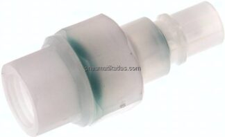 Kupplungsstecker (NW7,2) G 1/4", PVDF absperrend