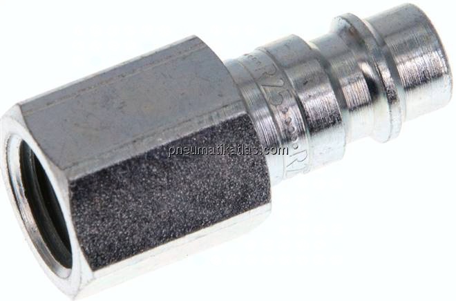 Kupplungsstecker (NW7,2) G 1/4"(IG), Stahl gehärtet & verzinkt