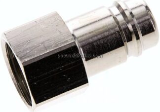 Kupplungsstecker (NW15) G 3/4"(IG), Messing vernickelt