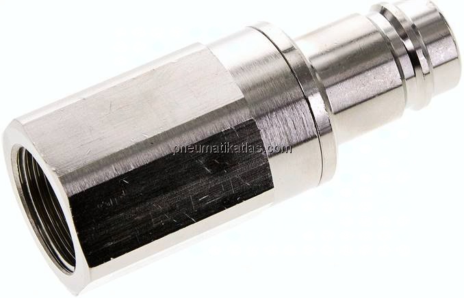 Kupplungsstecker (NW15) G 3/4"(IG), Messing vernickelt