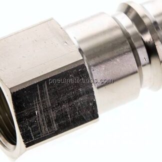 Kupplungsstecker (NW19) G 3/4"(IG), Messing vernickelt