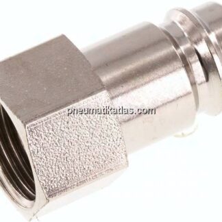 Kupplungsstecker (NW10) G 3/8"(IG), Stahl gehärtet & vernickelt