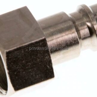Kupplungsstecker (NW7,2) G 3/8"(IG), Messing vernickelt