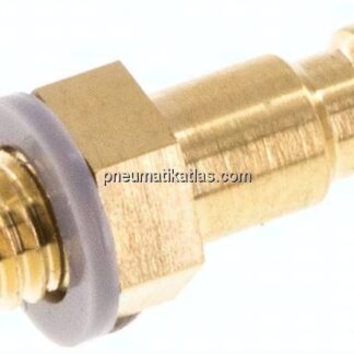 Kupplungsstecker (NW2,7) M 5(AG), Messing