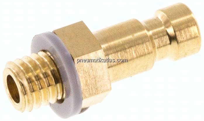 Kupplungsstecker (NW2,7) M 5(AG), Messing