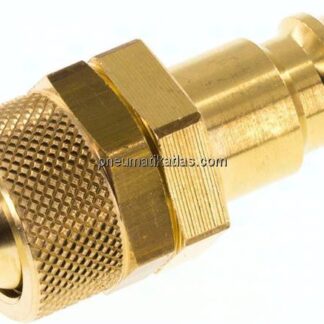 Kupplungsstecker (NW7,2) 12x9mm Schlauch, Messing