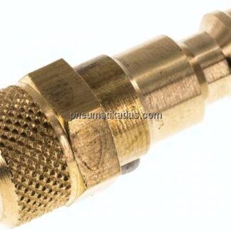 Kupplungsstecker (NW5) 6x4mm Schlauch, Messing